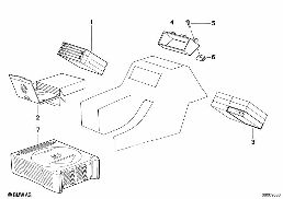 RADIO ACCESSORIES diagram for BMW 8 Series E31 850Ci