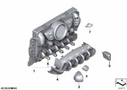 Χειριστήριο αυτόματου συστ. κλιματισμού diagram for BMW MINI R56 One
