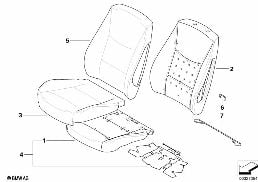 SEAT FRONT, UPHOLSTERY & COVER BASE SEAT
