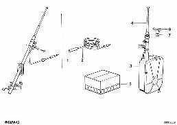 ANTENNA ACCESSORIES diagram for BMW 3 Series E21 320