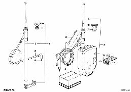 ANTENNA ACCESSORIES diagram for BMW 3 Series E30 325i
