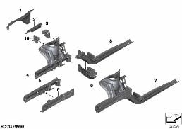 WHEELHOUSE/ENGINE SUPPORT diagram for BMW MINI Cabrio F57 LCI JCW
