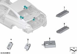 COMPONENTS, ANTENNA AMPLIFIER diagram for BMW 4 Series F32 LCI 420iX