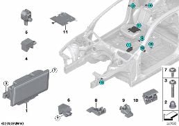 ELECTRIC PARTS AIRBAG diagram for BMW 4 Series F36 Gran Coupé LCI 420d