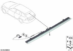 THIRD STOPLAMP diagram for BMW 5 Series F11 LCI 518d