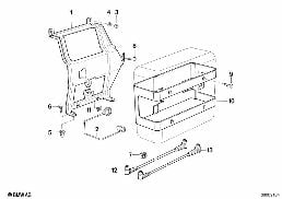 SINGLE COMPONENTS CD-10 CHANGER diagram for BMW 8 Series E31 850Ci