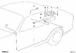 Einzelteile CD-10 Wechsler diagram for BMW 7 Series E32 750iL