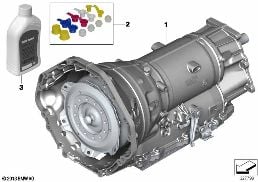 AUTOMATIC TRANSMISSION GA8HP70Z - AWD diagram for BMW 6 Series F13 LCI 650iX