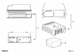 RADIO BAVARIA C PROFESSIONAL diagram for BMW 8 Series E31 850Ci
