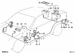 SINGLE COMPONENTS HIFI SYSTEM diagram for BMW 3 Series E36 318is