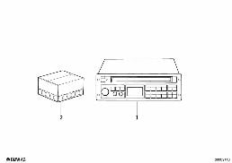 RADIO BAVARIA ELECTRONIC CD II diagram for BMW 8 Series E31 850Ci