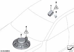 Münferit parç., Serbest konuşma sistemi diagram for BMW 5 Series F11 528i