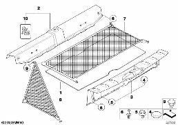 Verkleidung Gepäckraumboden diagram for BMW MINI R56 Cooper