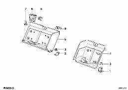 TRUNK TRIM PANEL diagram for BMW 8 Series E31 850Ci