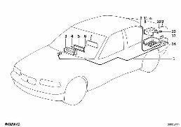 SUPPLEMENTARY PARTS 2.COMPONENTE diagram for BMW 3 Series E36 318is