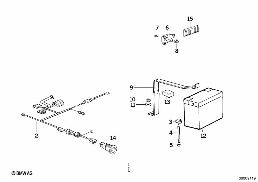 Kit 2eme monte DE MONTAGE 2IEME BATTERIE diagram for BMW 5 Series E34 525i