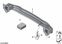 Nachrüstung Vorbereitung Heckträger diagram for BMW MINI Paceman R61 Cooper