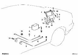 SINGLE COMPONENTS CD-6 CHANGER diagram for BMW 8 Series E31 850Ci