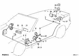 SINGLE COMPONENTS HIFI SYSTEM diagram for BMW 3 Series E36 325i