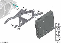 TV MODULE / BRACKET diagram for BMW X5 F15 25d