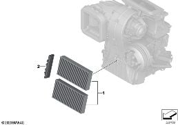 MICROFILTER/ACTIVATED CARBON CONTAINER