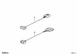 Adapterleitung Lautsprecherkabelbaum diagram for BMW 7 Series E32 750iL