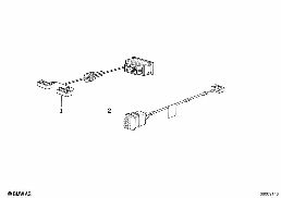 Lautsprecheradapterleitung diagram for BMW 7 Series E32 750iL