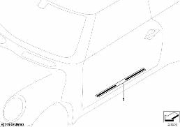 Blende Einstieg diagram for BMW MINI R56 Cooper