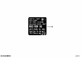 Targhetta carburante diagram for BMW Rolls-Royce Phantom RR11 Phantom