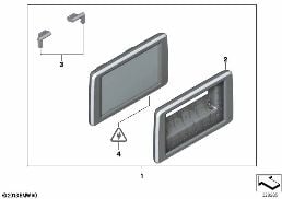 REAR COMPARTMENT MONITOR diagram for BMW X5 F15 25d