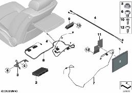 Palubní monitor širokoúhlý diagram for BMW Rolls-Royce Phantom RR1 Phantom