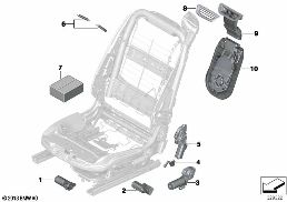 SEAT, FRONT, ELECTRICAL AND MOTORS