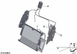 Soutien lombaire siège avant diagram for BMW 4 Series F33 LCI 430i