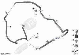BATTERY CABLE/STARTER CABLE diagram for BMW X5 F15 25d