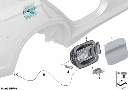 Dolum kapağı diagram for BMW X5 F15 35iX