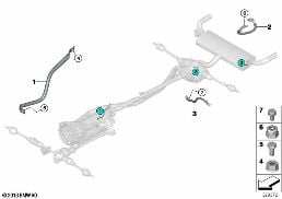 GROUND CABLE diagram for BMW X5 F15 25d