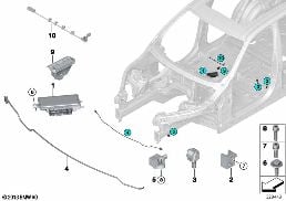 ELECTRIC PARTS AIRBAG diagram for BMW X5 F15 25d