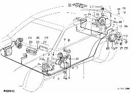 Composants systeme hifi diagram for BMW 3 Series E36 318ti