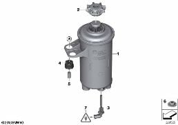 Oljehus / Detaljen diagram for BMW X6 F16 35iX