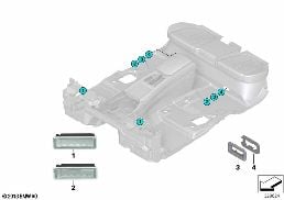 Interieurverlichting beenruimte diagram for BMW X6 F16 35iX