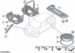 Montageteile Karosserie diagram for BMW MINI Paceman R61 Cooper