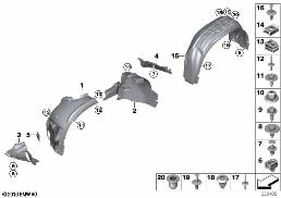 WHEELARCH TRIM diagram for BMW X5 M F85 X5 M