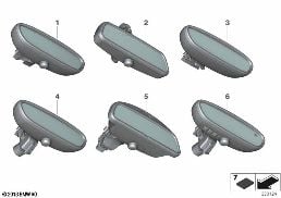 INTERIOR MIRROR diagram for BMW 2 Series F22 228i