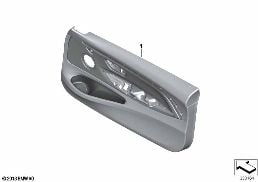 DOOR TRIM PANEL, FRONT diagram for BMW 4 Series F32 428i