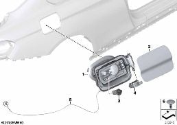 FILL-IN FLAP diagram for BMW 4 Series F32 425d