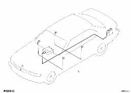 AUDIO WIRING HARNESS diagram for BMW 7 Series E38 740i