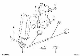 SINGLE PARTS F TRUNK CAR TELEPHONE diagram for BMW 7 Series E38 740i