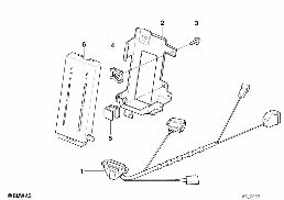 SINGLE PARTS F TRUNK CAR TELEPHONE diagram for BMW 7 Series E38 740i