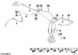 Bremsleitung vorne diagram for BMW MINI Paceman R61 Cooper