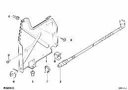 SINGLE COMPONENTS CD-6 CHANGER diagram for BMW 3 Series E36 316i